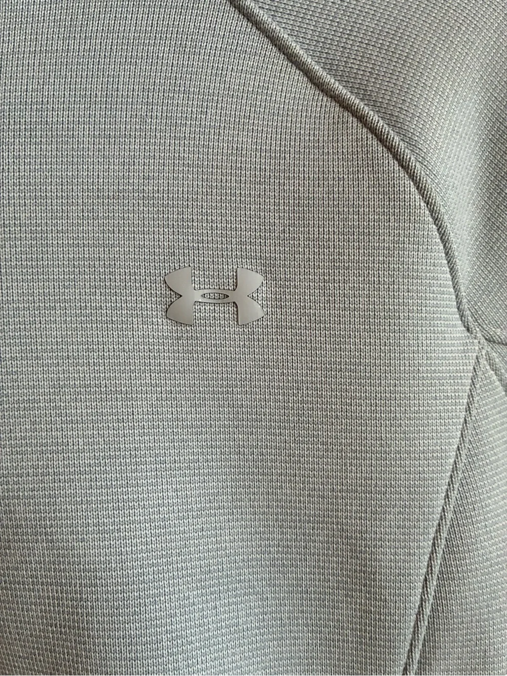 Under Armour ColdGear Full Zip Fleece Hoodie Jacket Light Gray Women’s Small